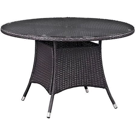 47" Round Outdoor Dining Table