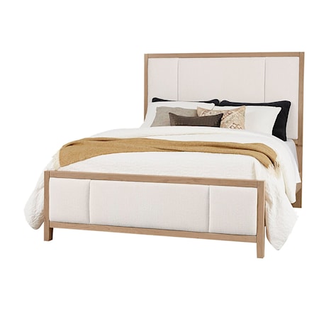 Upholstered King Panel Bed