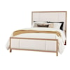 Vaughan Bassett Crafted Cherry - Bleached Upholstered Panel Bed