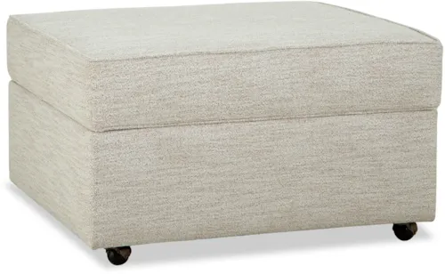 Customizable Lift Top Storage Ottoman with Casters