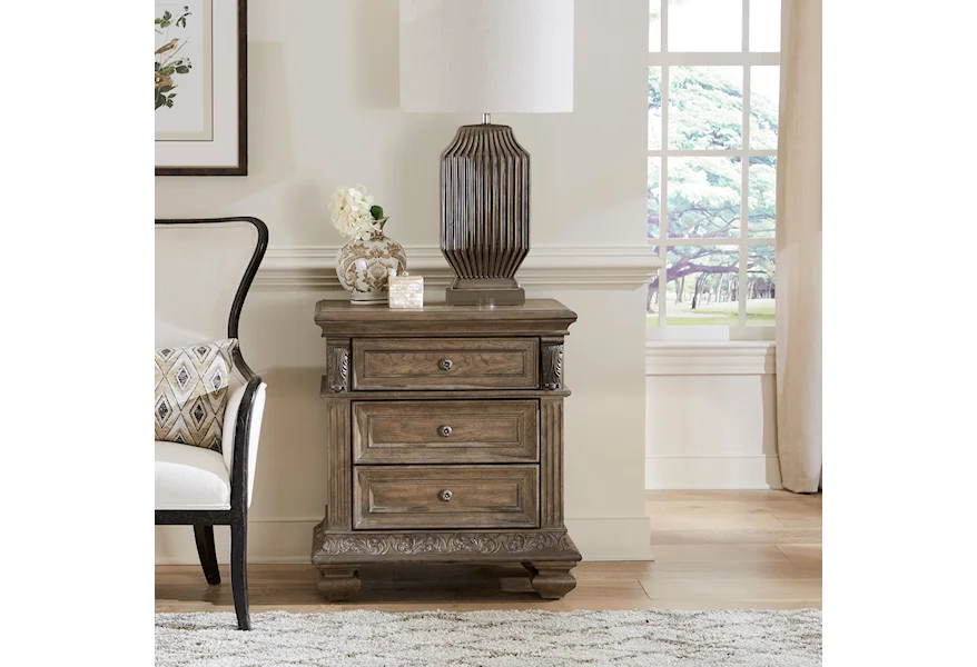 Carlisle Court 3-Drawer Nightstand by Liberty Furniture at Gill Brothers Furniture & Mattress