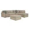 Hickorycraft 738050 4-Piece Sectional Sofa