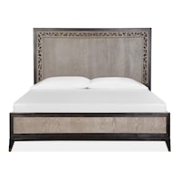 Transitional California King Panel Bed