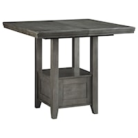 Transitional Counter Height Dining Table with Removable Leaf