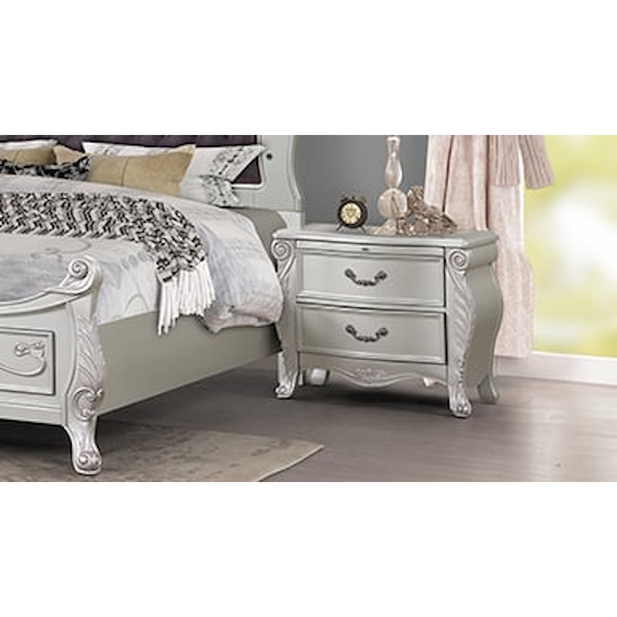 New Classic Argento 5-Piece Bedroom Set Cal. King