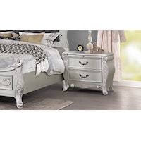 Glam 2-Drawer Nightstand with USB Port