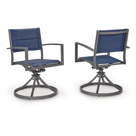 Sling Swivel Chair (Set Of 2)