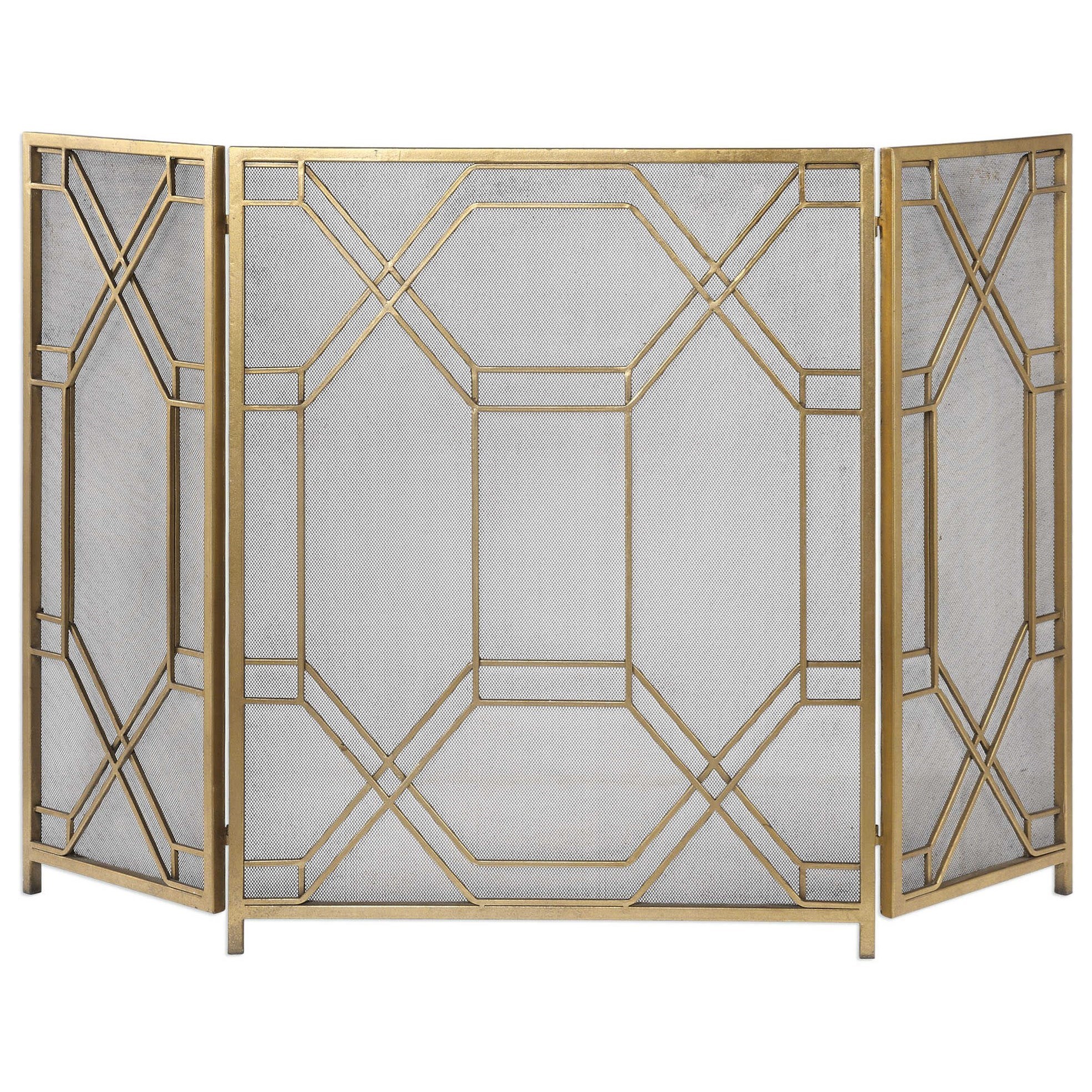 Rosen Gold Fireplace Screen