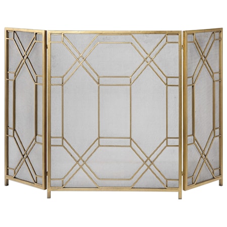 Rosen Gold Fireplace Screen