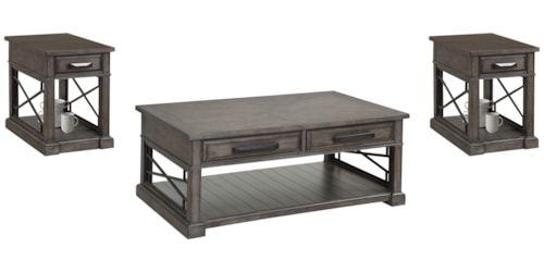 Rustic 3-Piece Occasional Set