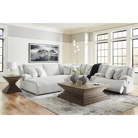 6-Piece Reclining Sectional With Chaise