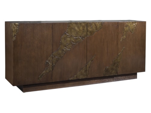 Contemporary 4-Door Media Console