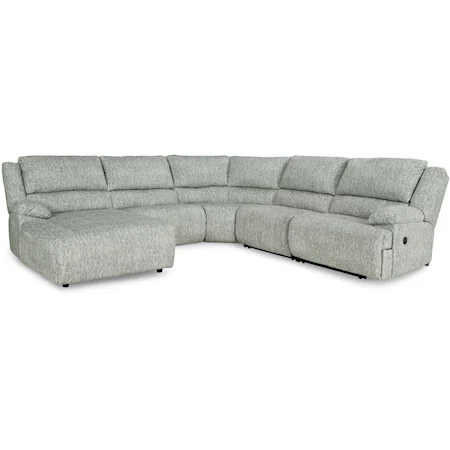 5-Piece Reclining Sectional with Chaise