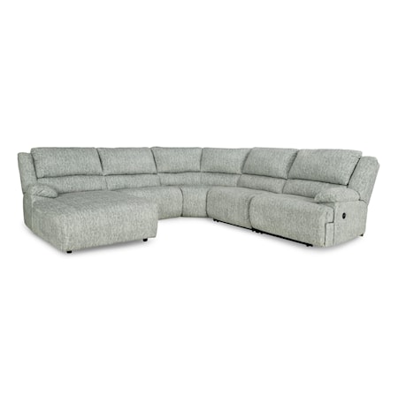 5-Piece Reclining Sectional with Chaise