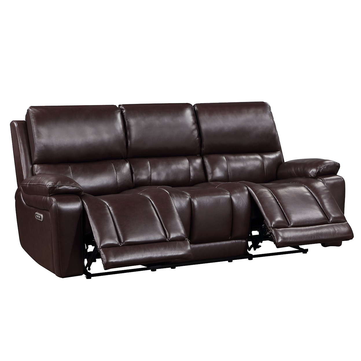 New Classic Cicero Cicero Sofa  W/ Pwr Fr & Hr -Brown