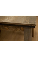 International Furniture Direct Loft Brown Rustic Square Dining Table