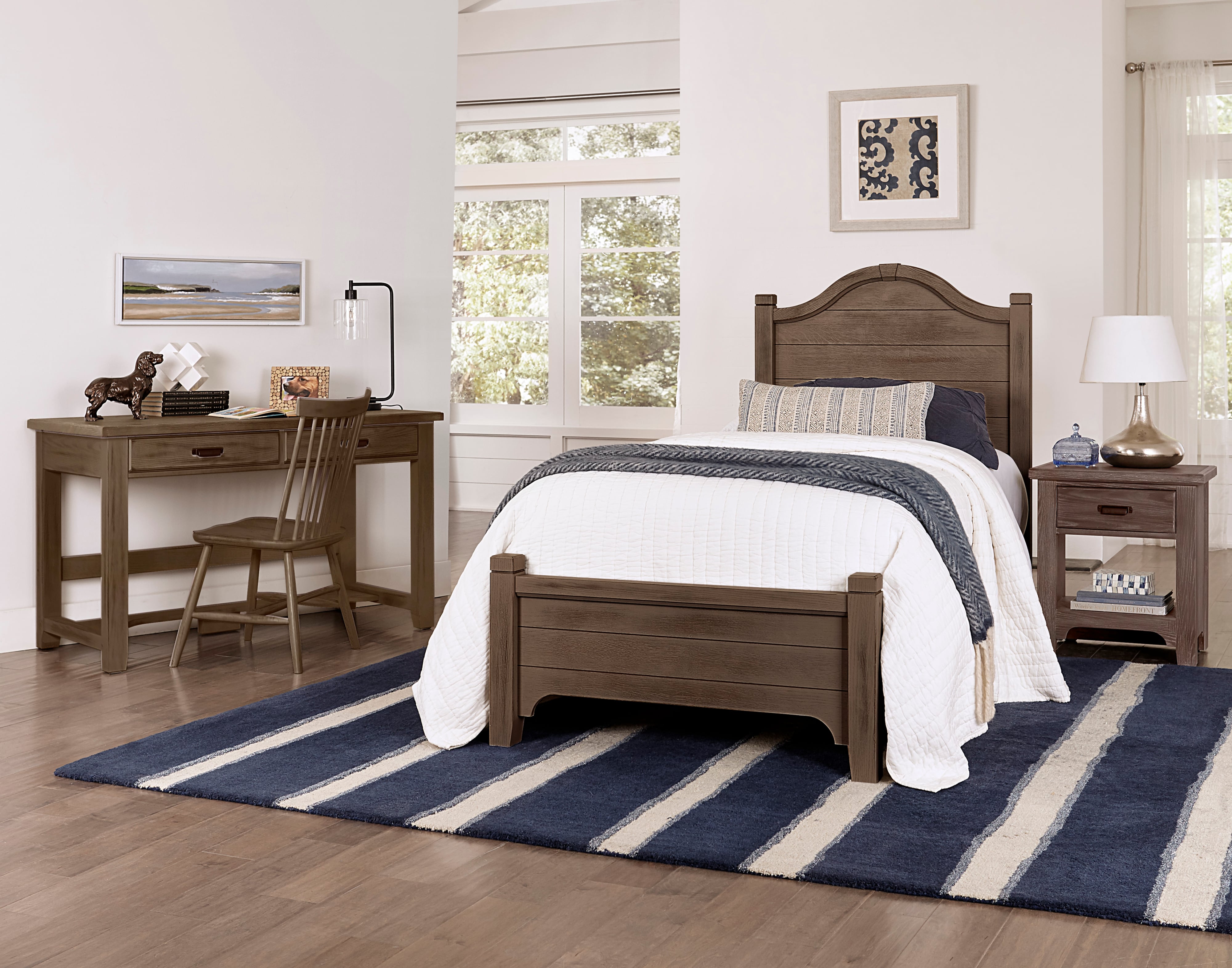 Laurel Mercantile Co. Bungalow 2-Drawer Laptop Desk