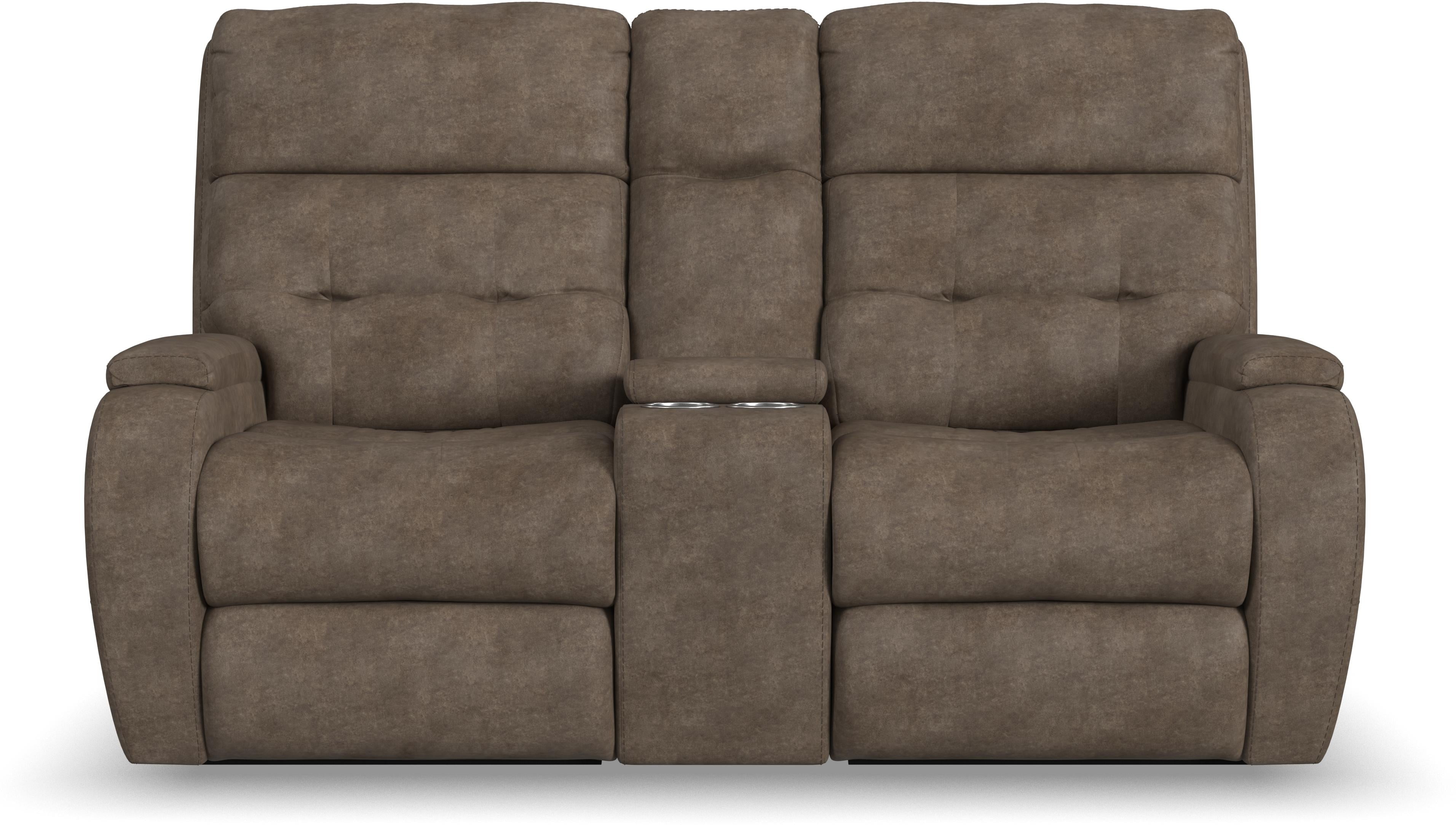 Flexsteel Strait Power Reclining Loveseat