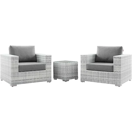 Outdoor 3-Piece Patio Set