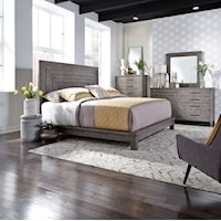 Contemporary 4-Piece California King Platform Bedroom Set