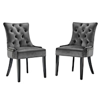 Tufted Performance Velvet Dining Side Chairs - Set of 2