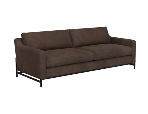Transitional Sofa with Iron Base
