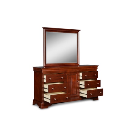 Dresser &amp; Mirror Set