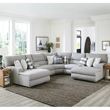 Power Reclining Sectional with 2 Chaises