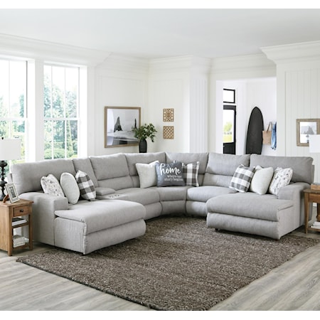 Power Reclining Sectional with 2 Chaises