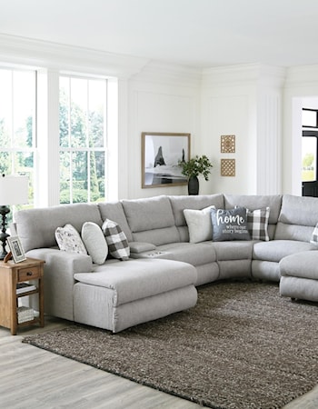 Power Reclining Sectional with 2 Chaises