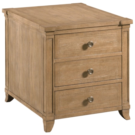 3-Drawer End Table