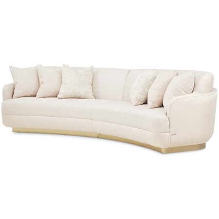 2-Piece Upholstered Sectional Sofa