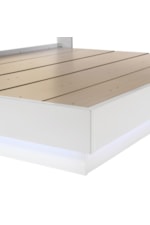 New Classic Paradox Contemporary Paradox Queen Panel Bed with LED Lighting