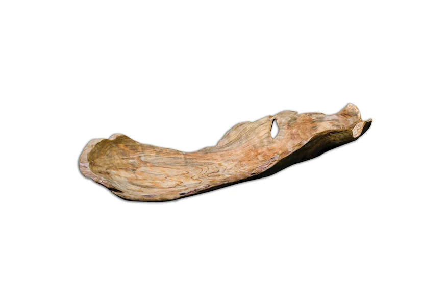 Accessories Teak Leaf Bowl by Uttermost at Sheely's Furniture & Appliance