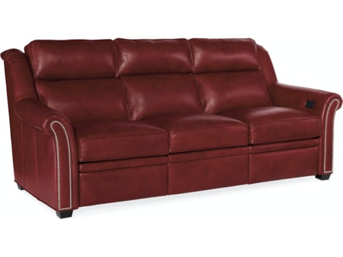 Traditional Power Reclining Sofa with Articulating Headrests