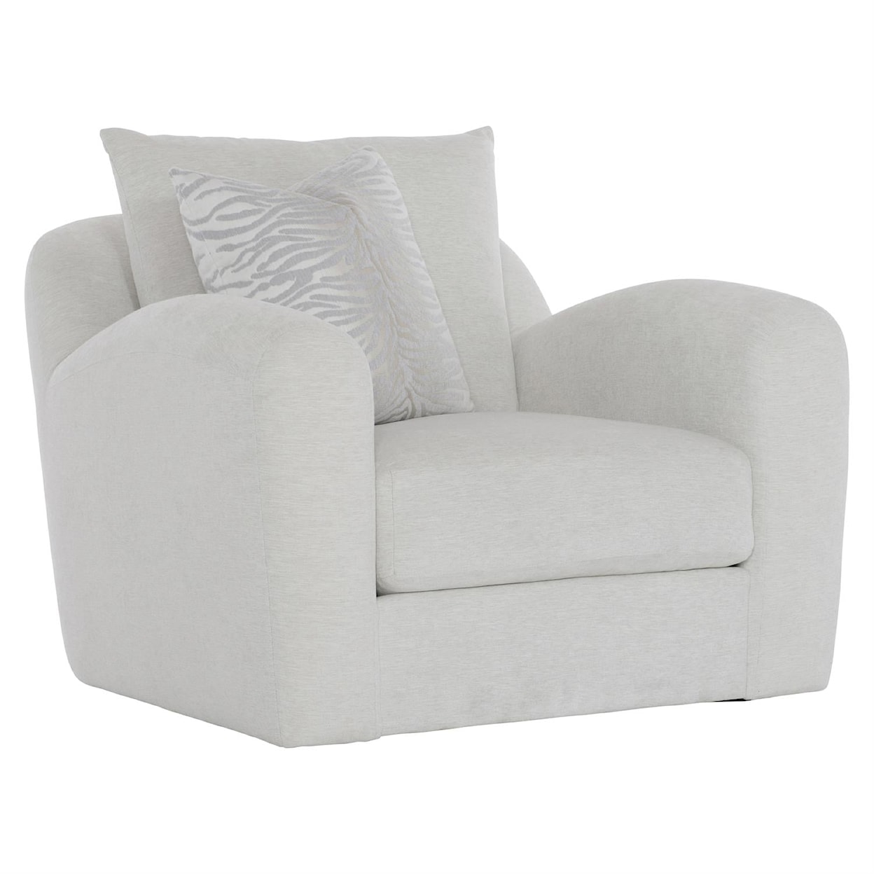 Bernhardt Plush Asher Fabric Swivel Chair