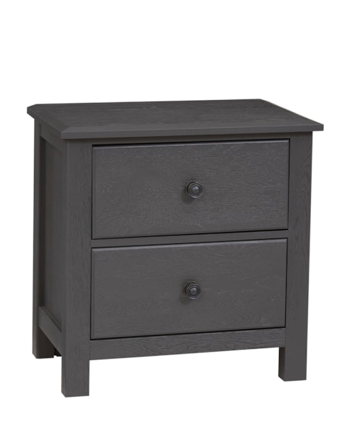 Farmhouse 2-Drawer Nightstand with Soft Close Drawers