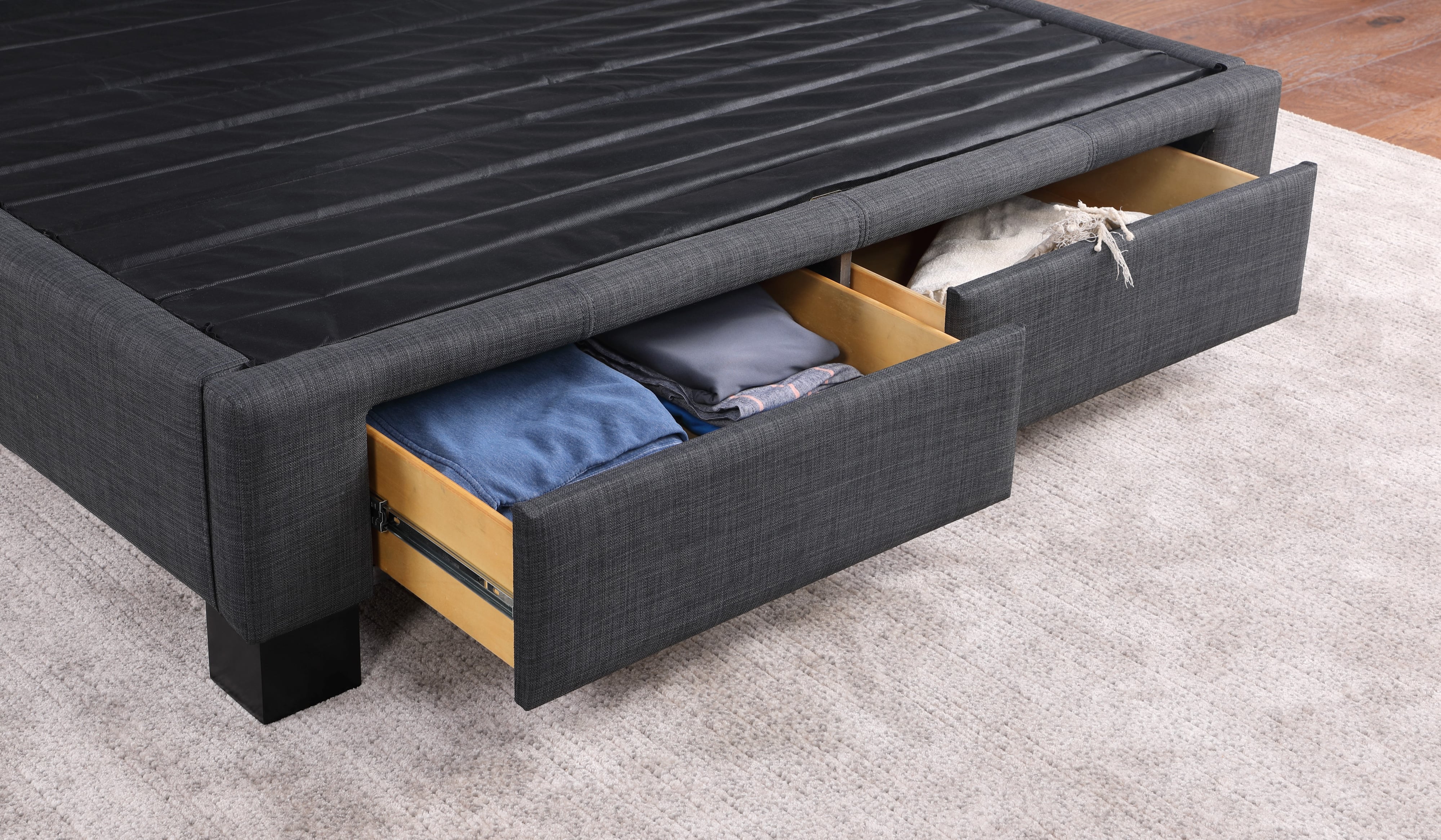 2-Drawer Storage King Bed