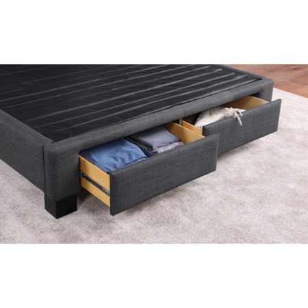 2-Drawer Storage Queen Bed