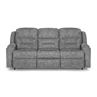 Casual Triple Power Reclining Sofa with Wireless Charging