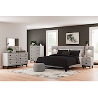 Contemporary King Pier Bed Bedroom Set