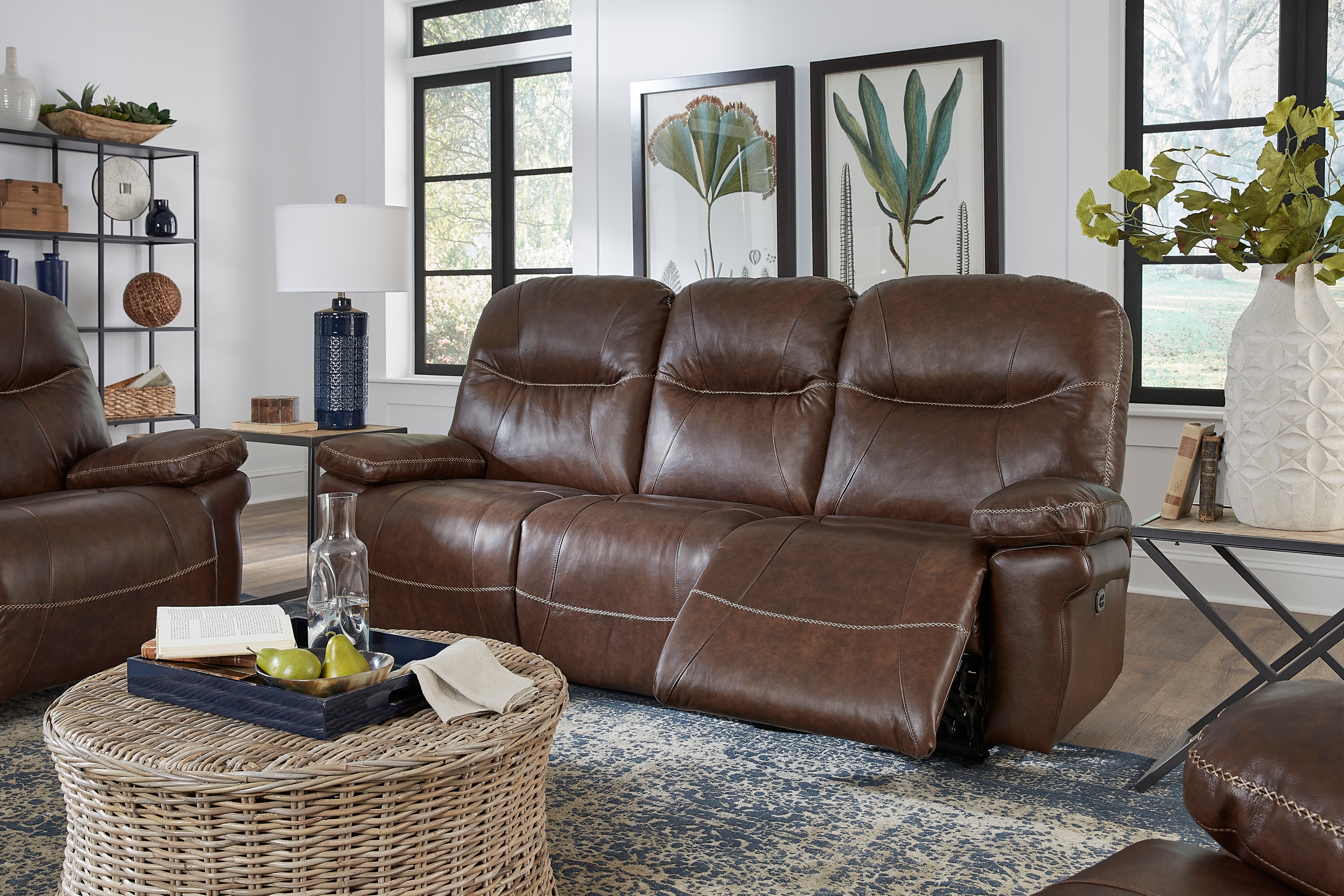 Best Home Furnishings Leya S670CP4 78506L Casual Leather Power Space