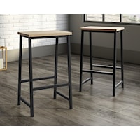 Industrial Counter Height Stool Set of 2