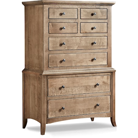 8 Drawer Chest on Chest