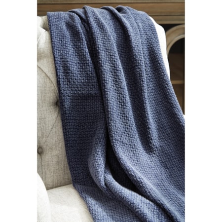 Yasmin Navy Throw