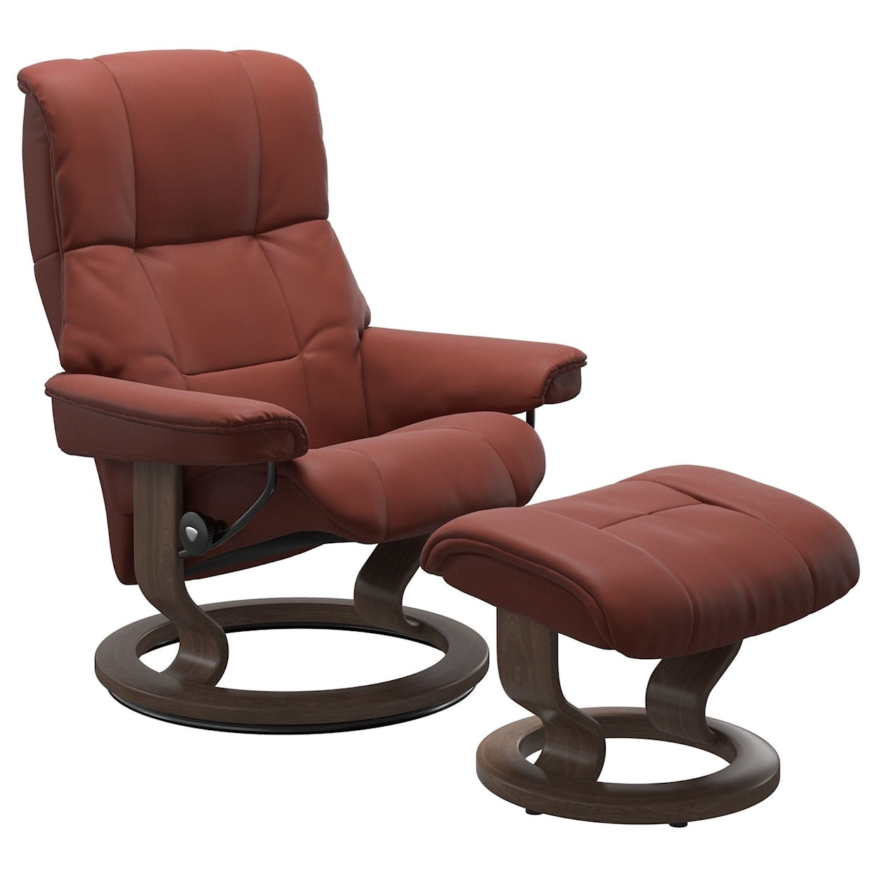 Stressless by Ekornes Mayfair Small Chair & Ottoman with Classic Base