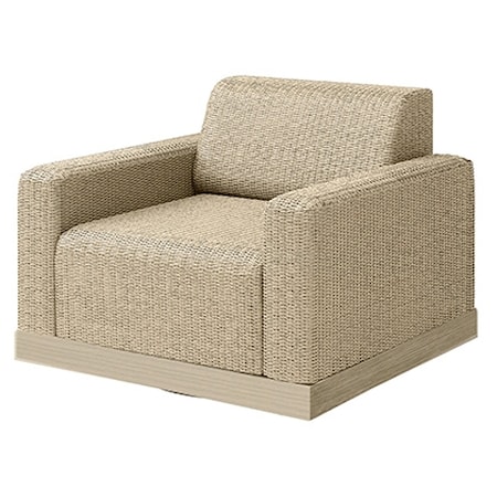 Padded Club Swivel Chair