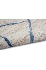 Calvin Klein Home by Nourison River Flow 3'2" x 5 Teal/Ivory Blue Rectangle Rug