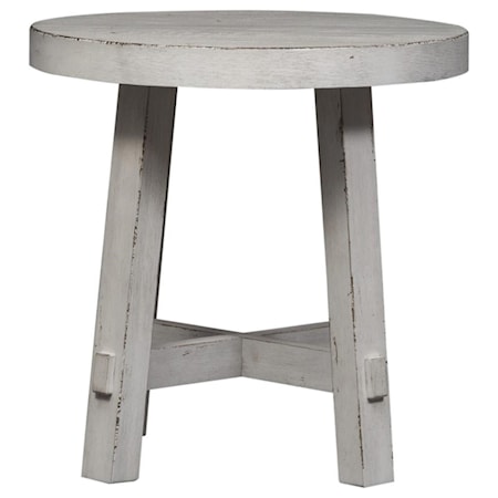 Splay Leg Round End Table