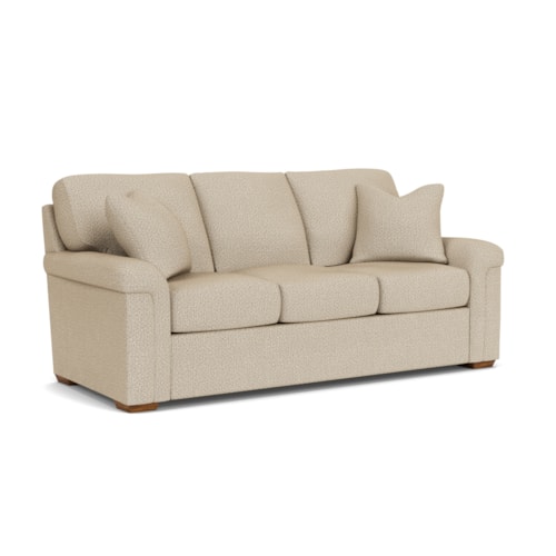 Casual Sofa with Pillow Arms